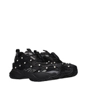 Versace Black Fabric Sneakers