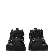 Versace Black Fabric Sneakers