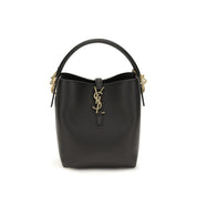 Black Calf Leather Bos Taurus Backet Bag