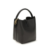 Black Calf Leather Bos Taurus Backet Bag