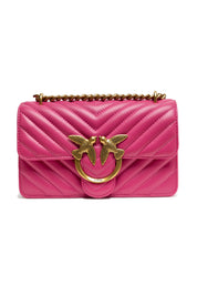 Pink Leather Love One Mini Shoulder Bag