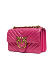 Pink Leather Love One Mini Shoulder Bag