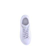 Alexander McQueen White Calf Leather Bos Taurus Platform Sneakers
