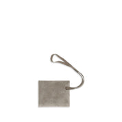 Gray Calf Leather Bos Taurus Keychain