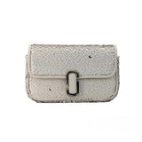 Marc Jacobs The Mini J Marc Shoulder Bag Cream Sequined Crossbody Bag