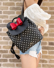 Kate Spade Disney Minnie Mouse Medium Leather Backpack Bookbag Bag