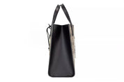 Marc Jacobs Mini Grind Signet Printed Leather Crossbody Tote Handbag Purse