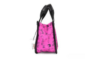 Marc Jacobs X Peanuts Mini Fuchsia Fedora Puffy Nylon Tote Convertible Handbag
