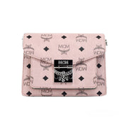 MCM Signature Patricia Leather Mini Flap Lock Crossbody Bag