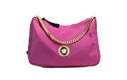 Versace Small Dahlia Nylon Fabric Medusa Pendant Crossbody Shoulder Purse Bag