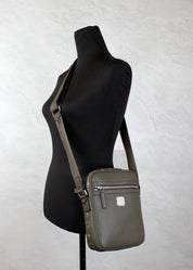 MCM Visetos Leather Camera Crossbody Bag