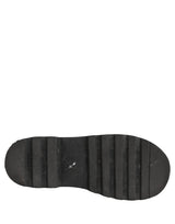 Black Leather Lace Up Men Combat Boots Shoes