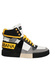 Dolce & Gabbana Multicolor Leather High Top Sneakers Shoes Dolce & Gabbana