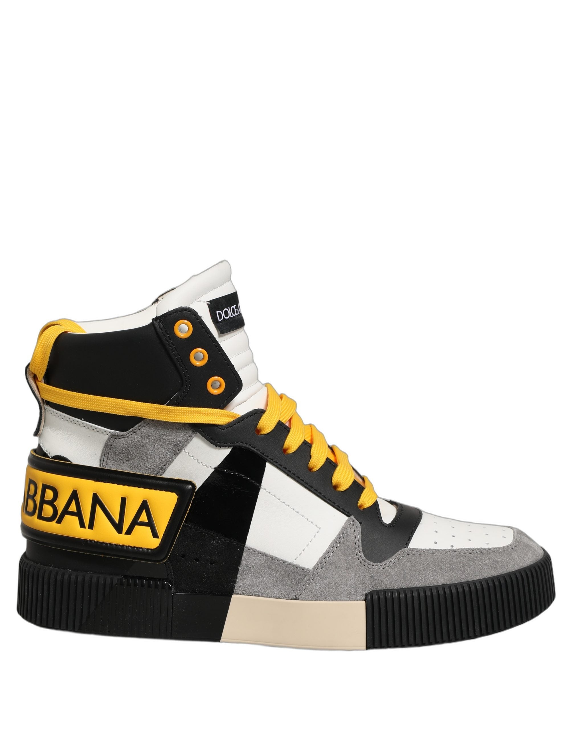 Dolce & Gabbana Multicolor Leather High Top Sneakers Shoes Dolce & Gabbana