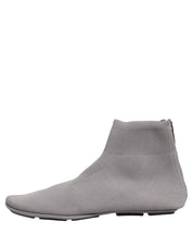 Gray Stretch Mesh Men Ankle Boots Shoes