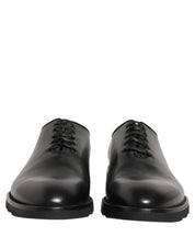 Black Leather Men Oxford Dress Formal Shoes