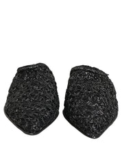 Black Mules Slides Slippers Men Flats Shoes