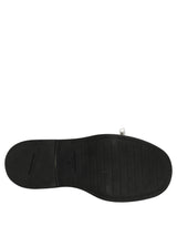 Brown Leather Slip On Flat Sandals Men Shoes
