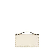 Valentino Garavani Beige Calf Leather Bos Taurus Wallet