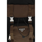 Brown Recycled Polyamide Backpack