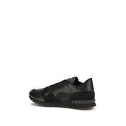 Valentino Garavani Black Polyester Athletic Sneakers