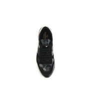 Black Polyamide Athletic Sneakers