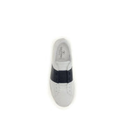 Blue Calf Leather Bos Taurus Low Top Sneakers
