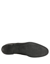 Black Leather Men Derby Dress Formal Shoes