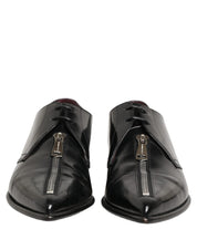 Black Leather Men Derby Dress Formal Shoes