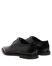 Dolce & Gabbana Black Leather Men Derby Dress Formal Shoes Dolce & Gabbana