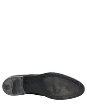 Dress Black Leather Lace Up Derby Shoes
