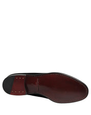 Black Velvet Loafers Formal Men Dress Shoes