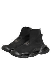 Black Slip On Wave Socks Men Sneakers Shoes