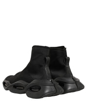 Black Slip On Wave Socks Men Sneakers Shoes