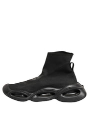 Black Slip On Wave Socks Men Sneakers Shoes