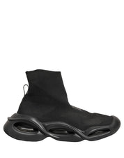 Black Slip On Wave Socks Men Sneakers Shoes