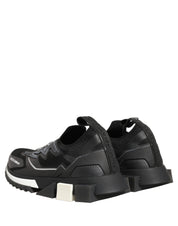 Dolce & Gabbana Black White Sorrento Slip-On Logo Sneakers Shoes Dolce & Gabbana