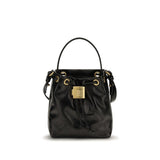 Black Calf Leather Bos Taurus Backet Bag