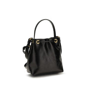Black Calf Leather Bos Taurus Backet Bag