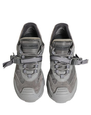 Gray Airmaster Panelled Low Top Men Sneakers Shoes