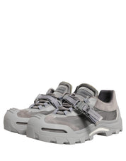 Gray Airmaster Panelled Low Top Men Sneakers Shoes