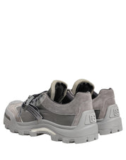 Gray Airmaster Panelled Low Top Men Sneakers Shoes
