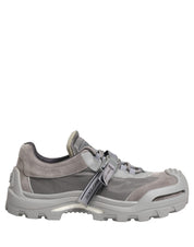 Gray Airmaster Panelled Low Top Men Sneakers Shoes