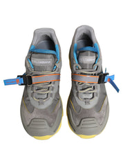 Gray Airmaster Panelled Low Top Men Sneakers Shoes