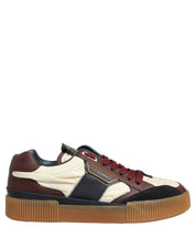 Dolce & Gabbana Multicolor Leather MIAMI Low Top Men Sneakers Shoes Dolce & Gabbana