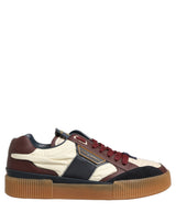 Dolce & Gabbana Multicolor Leather MIAMI Low Top Men Sneakers Shoes