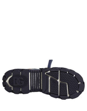 Blue Airmaster Panelled Low Top Denim Sneakers Shoes