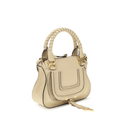 Beige Calf Leather Bos Taurus Handbag