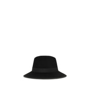 Valentino Garavani Black Cotton Fedora