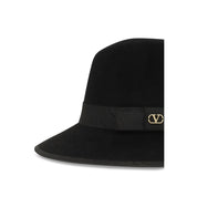 Valentino Garavani Black Cotton Fedora